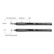 Beaver® Xstar® Safety Slit Knife 1.4 mm, 45 degrees
